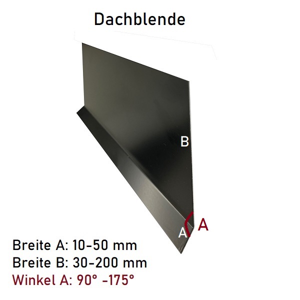 Dachblende Anthrazitgrau